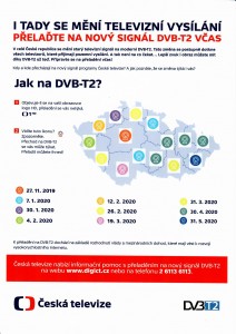 informační leták ČT o signálu DVB-T2