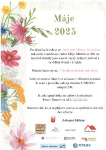 Lhota pod Libčany - Máje 2025