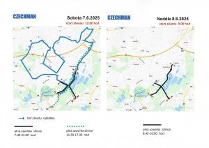 Czechman Triatlon 2025 upozornění