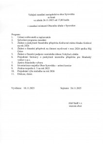 program zasedání 20251126