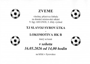 plakát fotbal Lokomotiva HK B 20260516