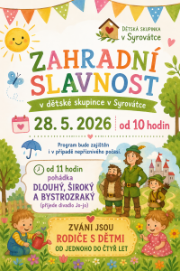 Zahradní slavnost v dětské skupině 20260528