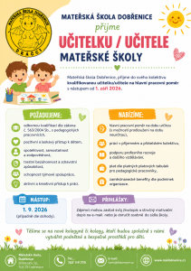 MŠ Dobřenice - učitel / učitelka